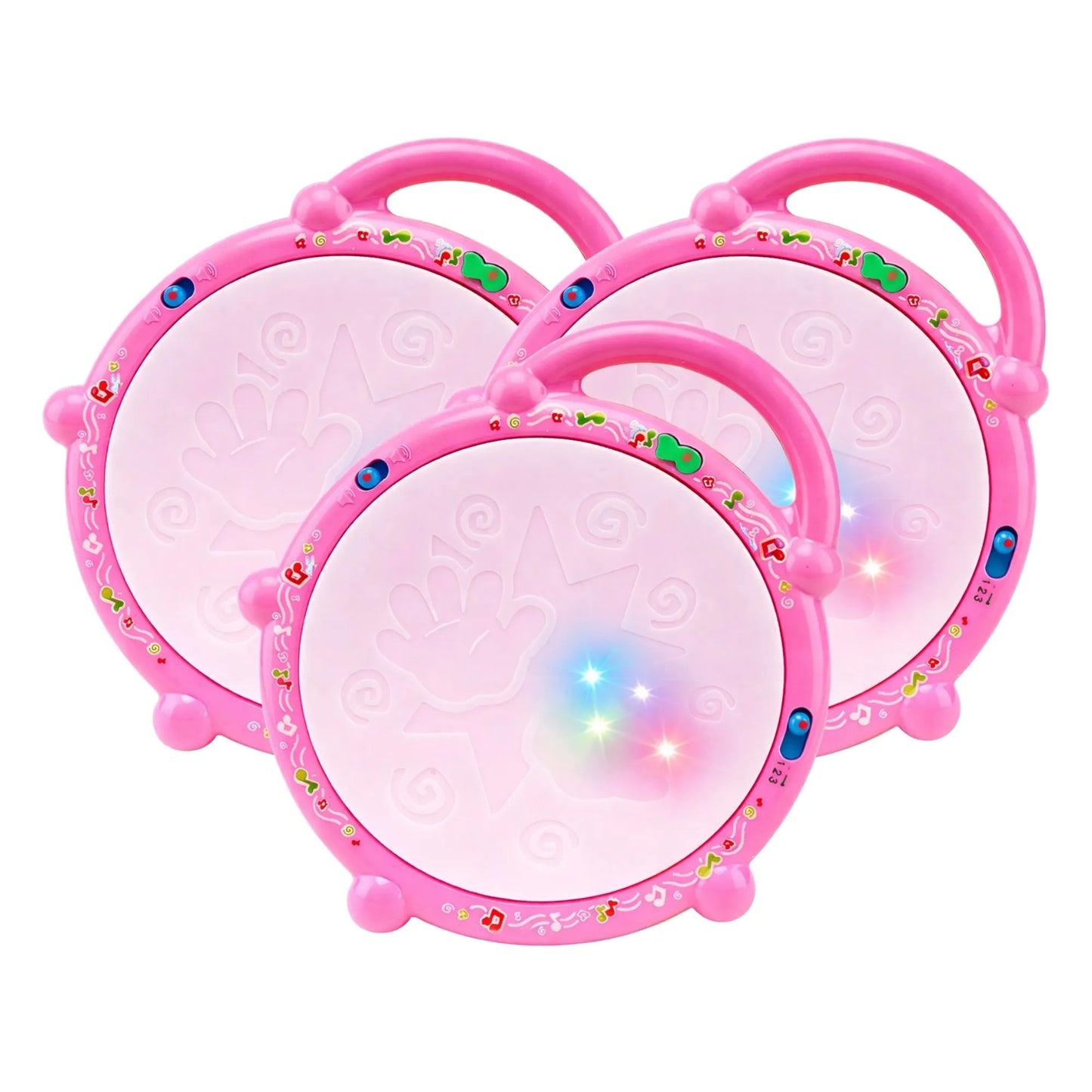 Flash Drum with Multicolor 3D Lights