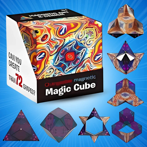 3D Magnetic Puzzle for 70+ Shapes!