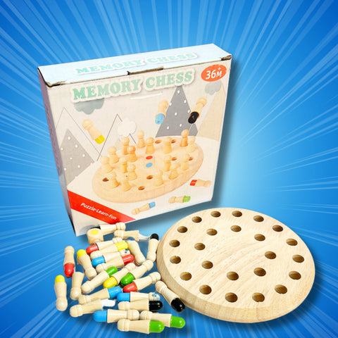 Wishluck's Wooden Memory Match Stick Chess