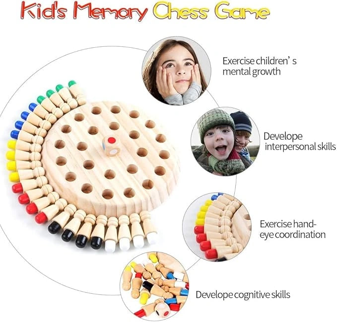 Buy Wooden Memory Match Stick Chess Game WishLuck