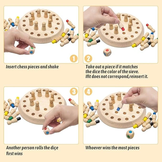 Buy Wooden Memory Match Stick Chess Game WishLuck