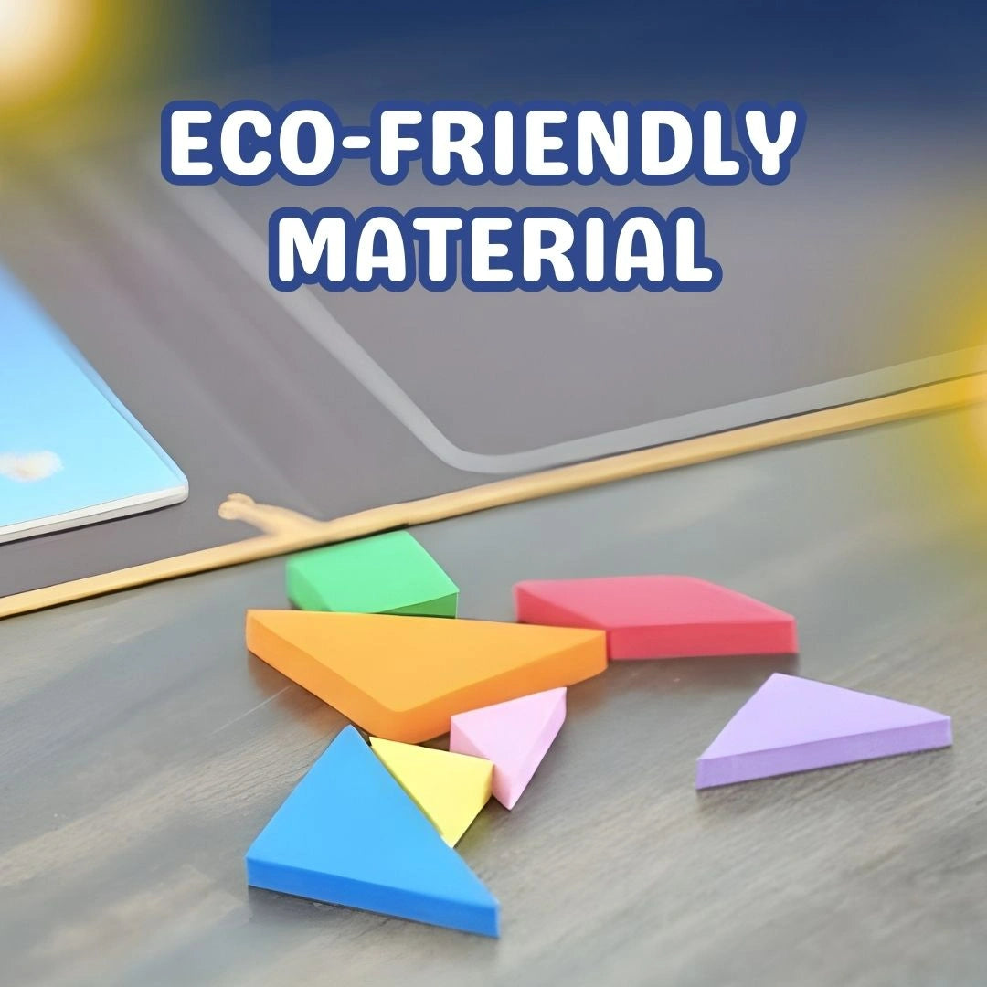 Tangram Brain Booster Puzzle for Kids - Magnetic Puzzle for Kids