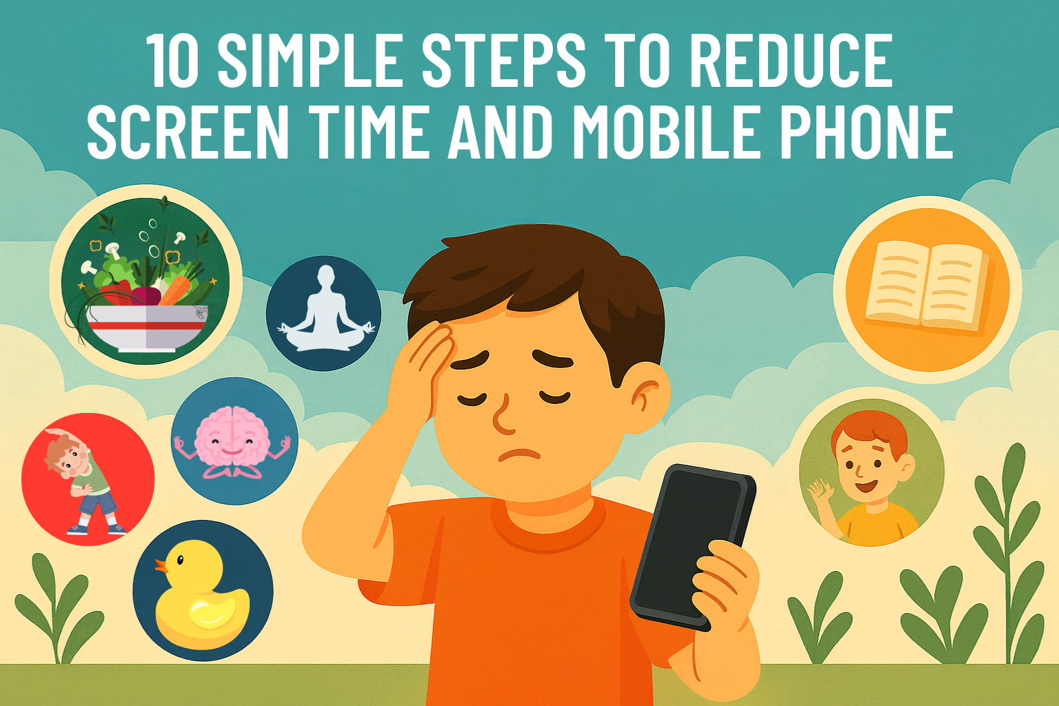 10 Simple Steps to Reduce Screen Time and Mobile Phone Risks for Children