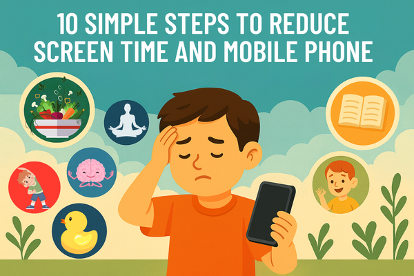 10 Simple Steps to Reduce Screen Time and Mobile Phone Risks for Children