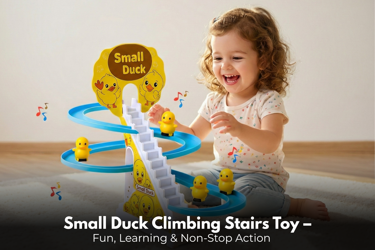 Small Duck Climbing Stairs Toy