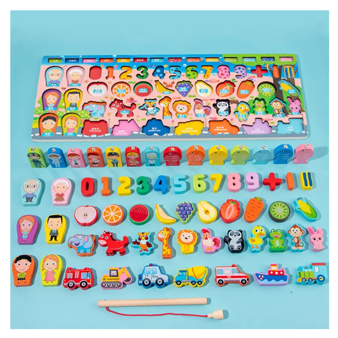 Fishing and Matching Board Game Set