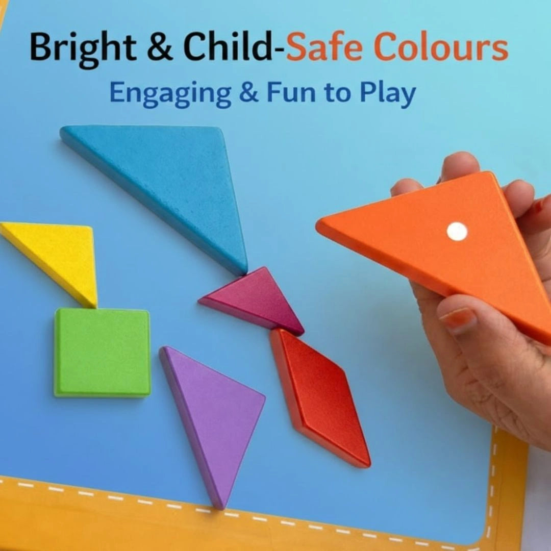 Tangram Brain Booster Puzzle for Kids  - Magnetic Puzzle for Kids