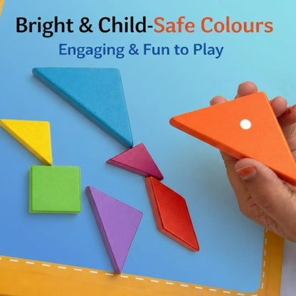Tangram Brain Booster Puzzle for Kids  - Magnetic Puzzle for Kids