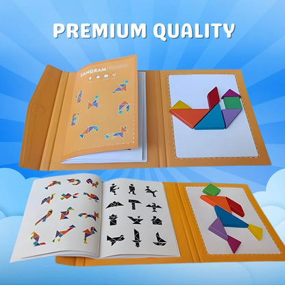 Tangram Brain Booster Puzzle for Kids  - Magnetic Puzzle for Kids
