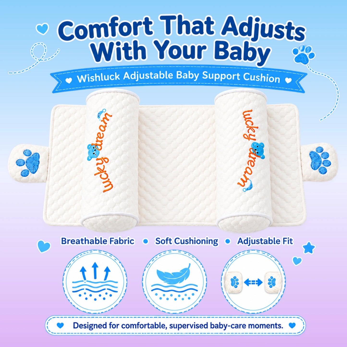Baby head shaping pillow