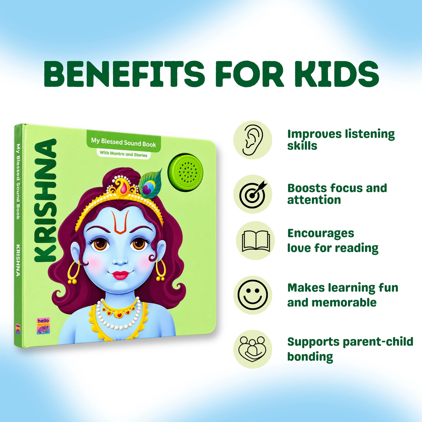 Krishna Mantra & Story Sound Book for Kids