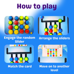 Colour Slide Puzzle for Kids | Wooden Colour coded | Wishluck India