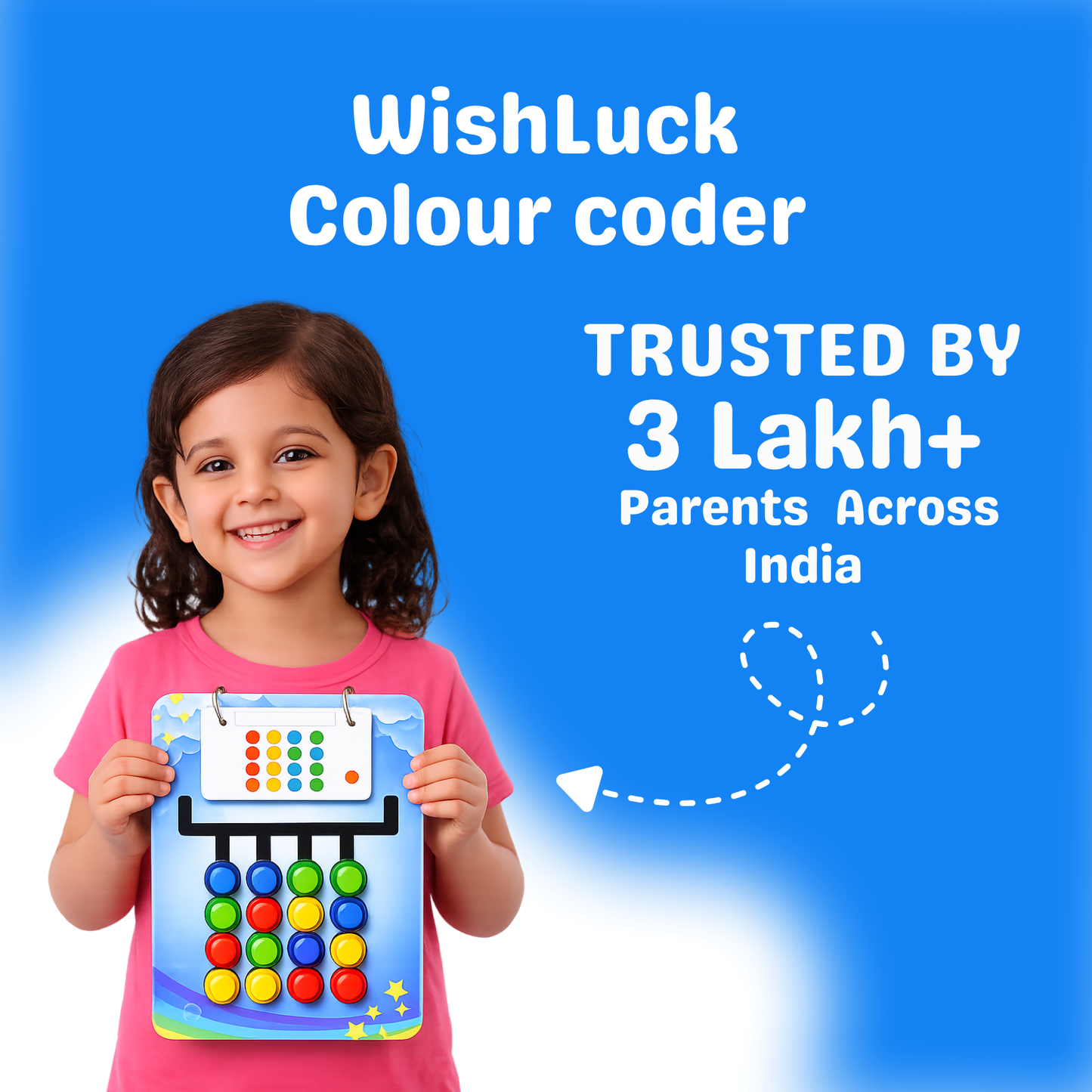 Colour Slide Puzzle for Kids | Wooden Colour coded | Wishluck India