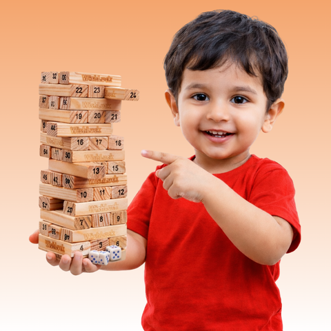 Stack Play Tumbling Tower Kids Game