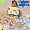Kids Wooden Painting Stencil kit