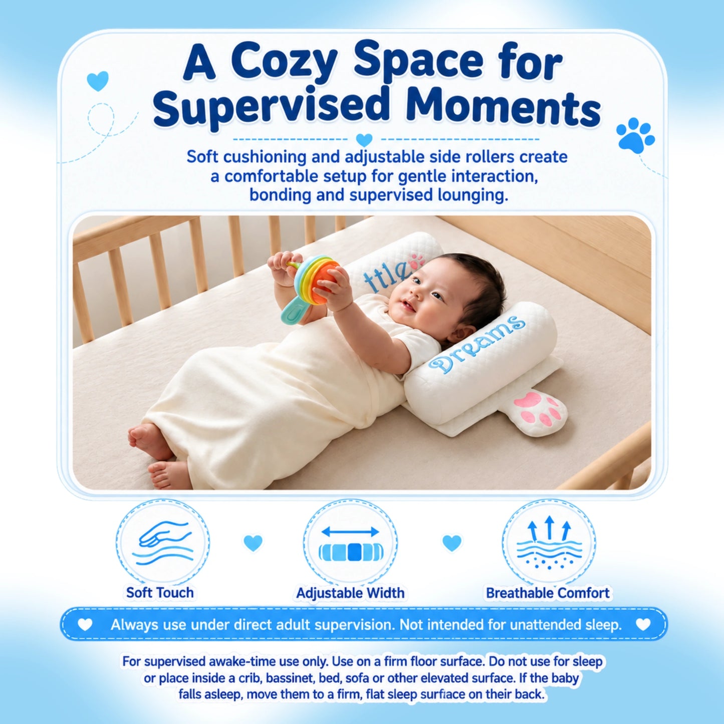 Baby head shaping pillow