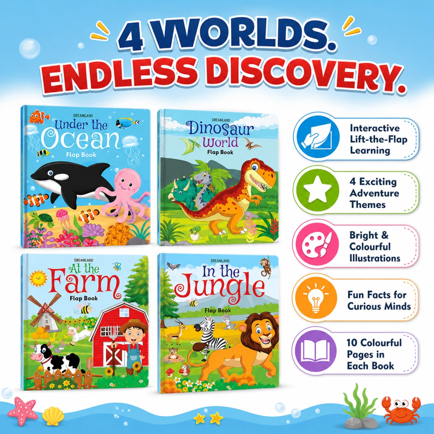 Flap Books Combo Pack of 3