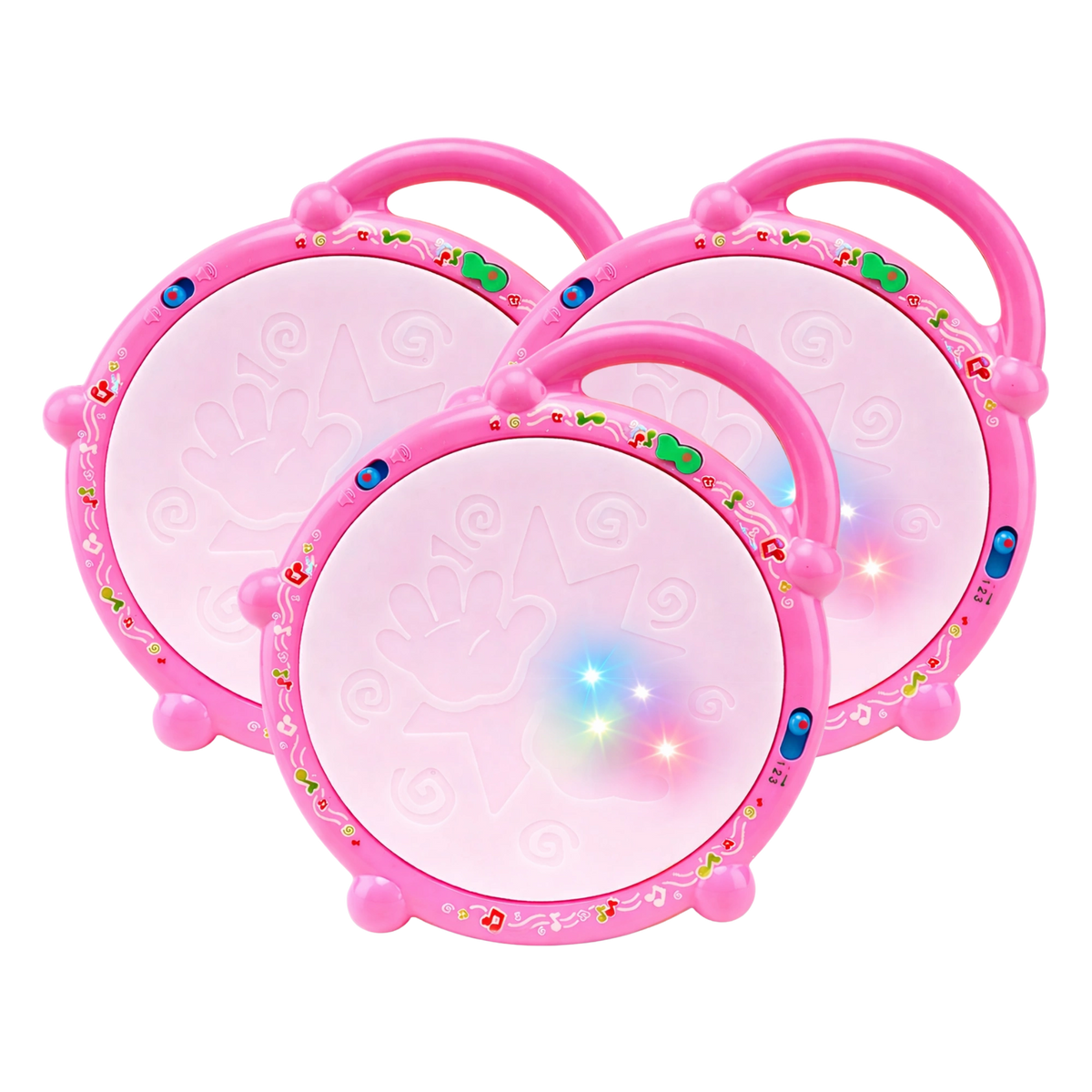Flash Drum with Multicolor 3D Lights