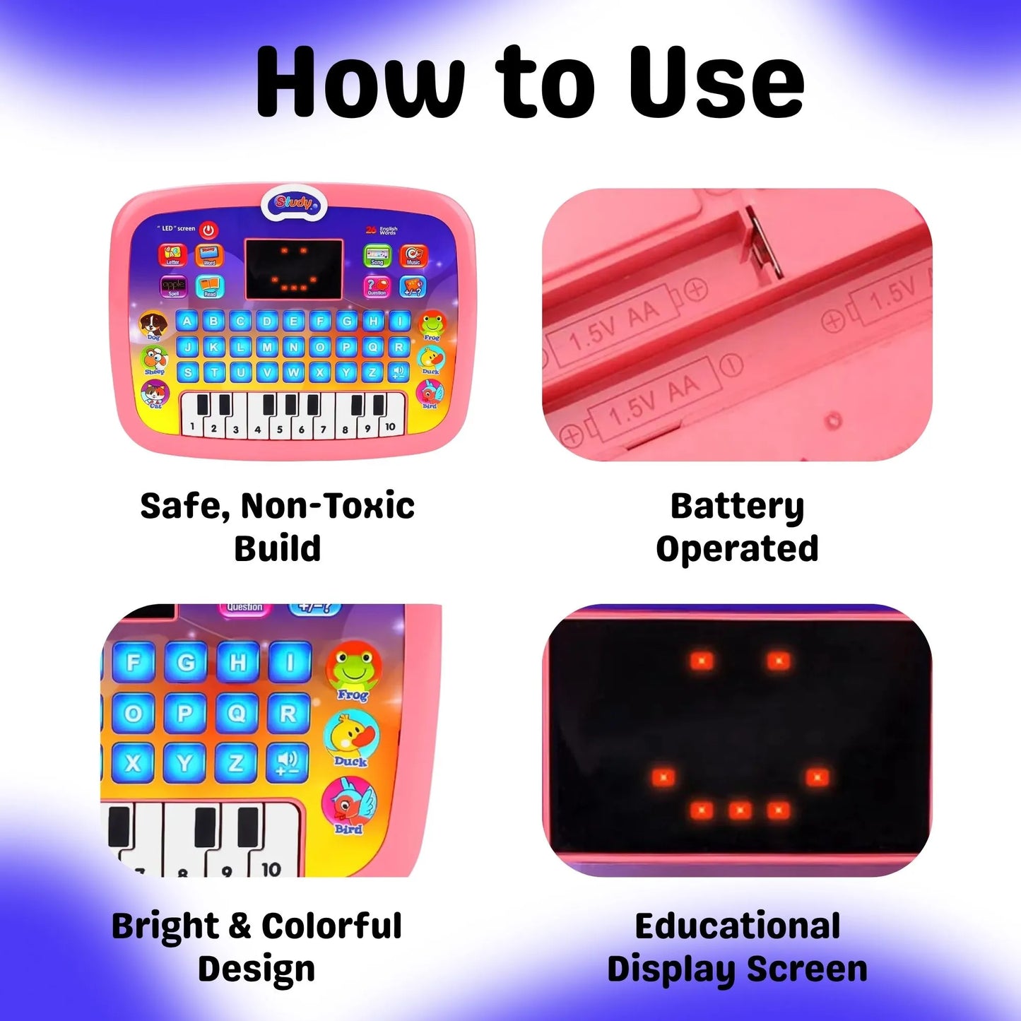 Kids Educational Tablet Learning Toy Device