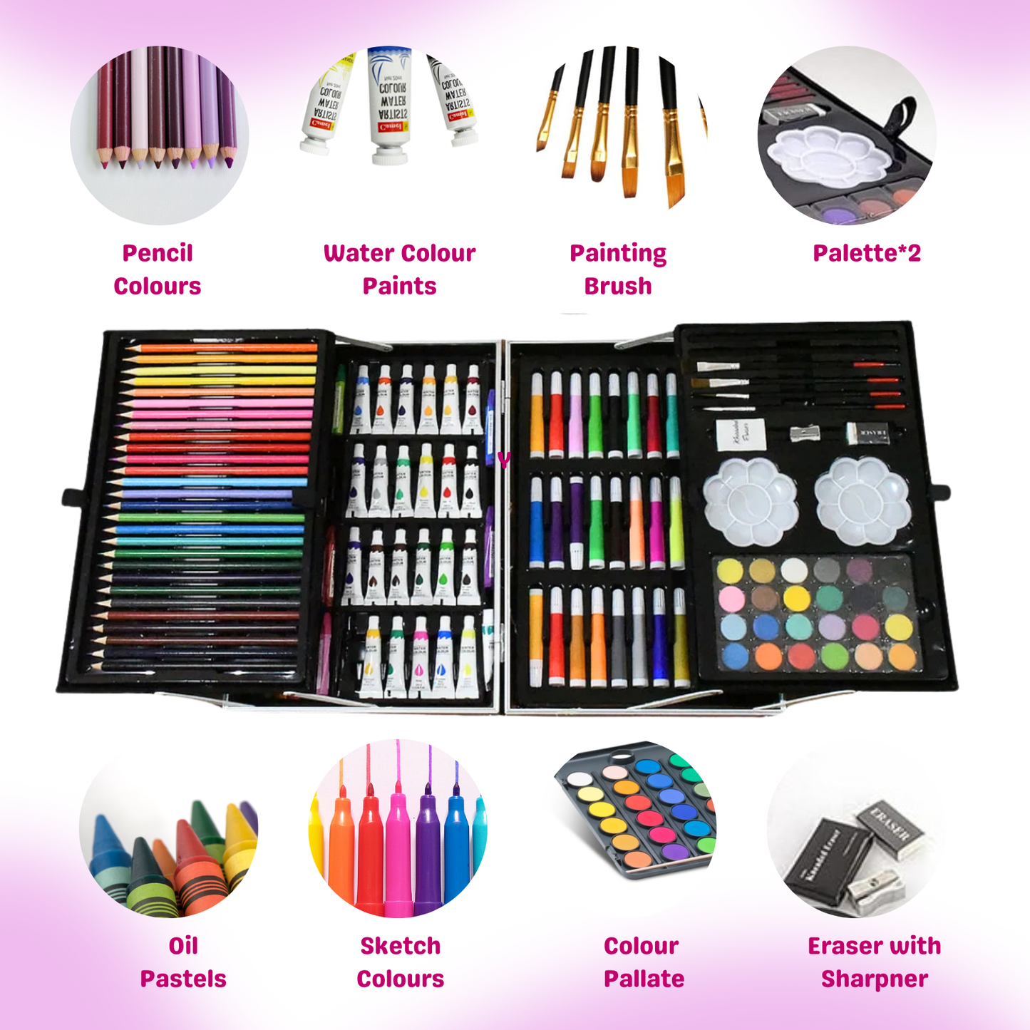 Creative Draw Art Suitcase Kids Kit