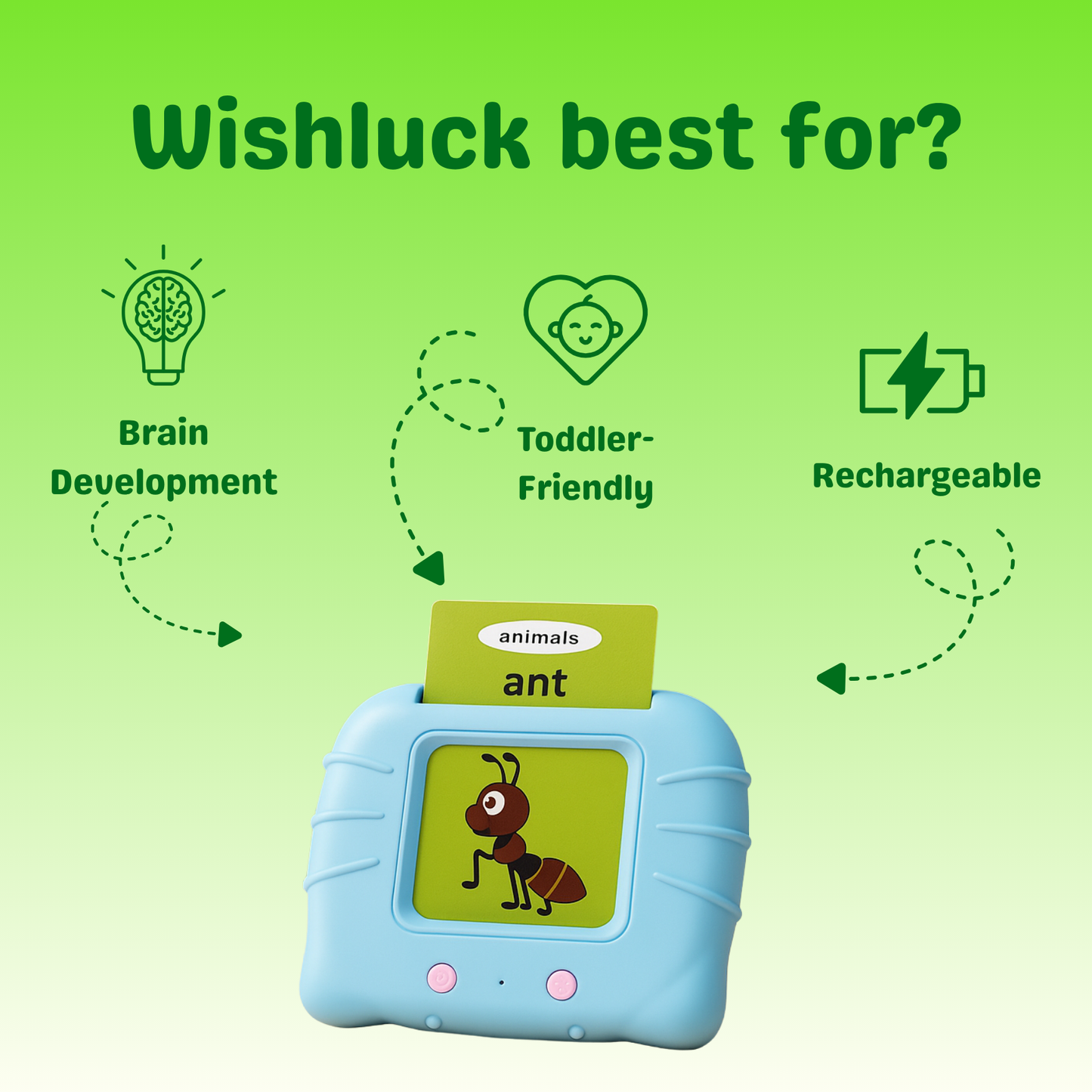 Wishluck Smart Talking Flash Learning Cards