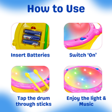 Light Beat Flash Drum Music Set