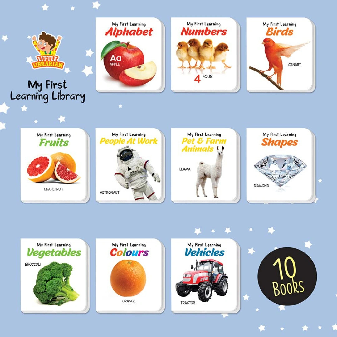 LKG Class Picture Book Box Set Of 10 Board Books