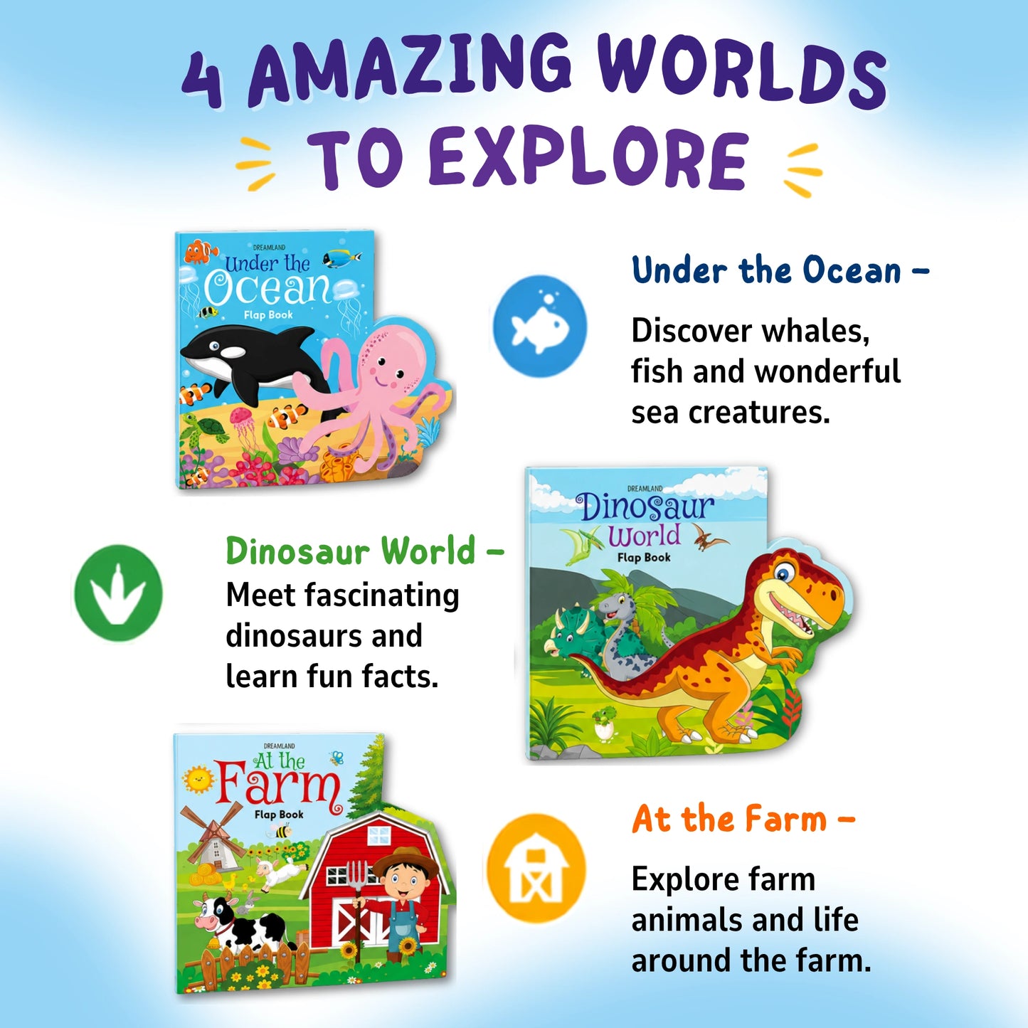 Flap Books Combo Pack of 3