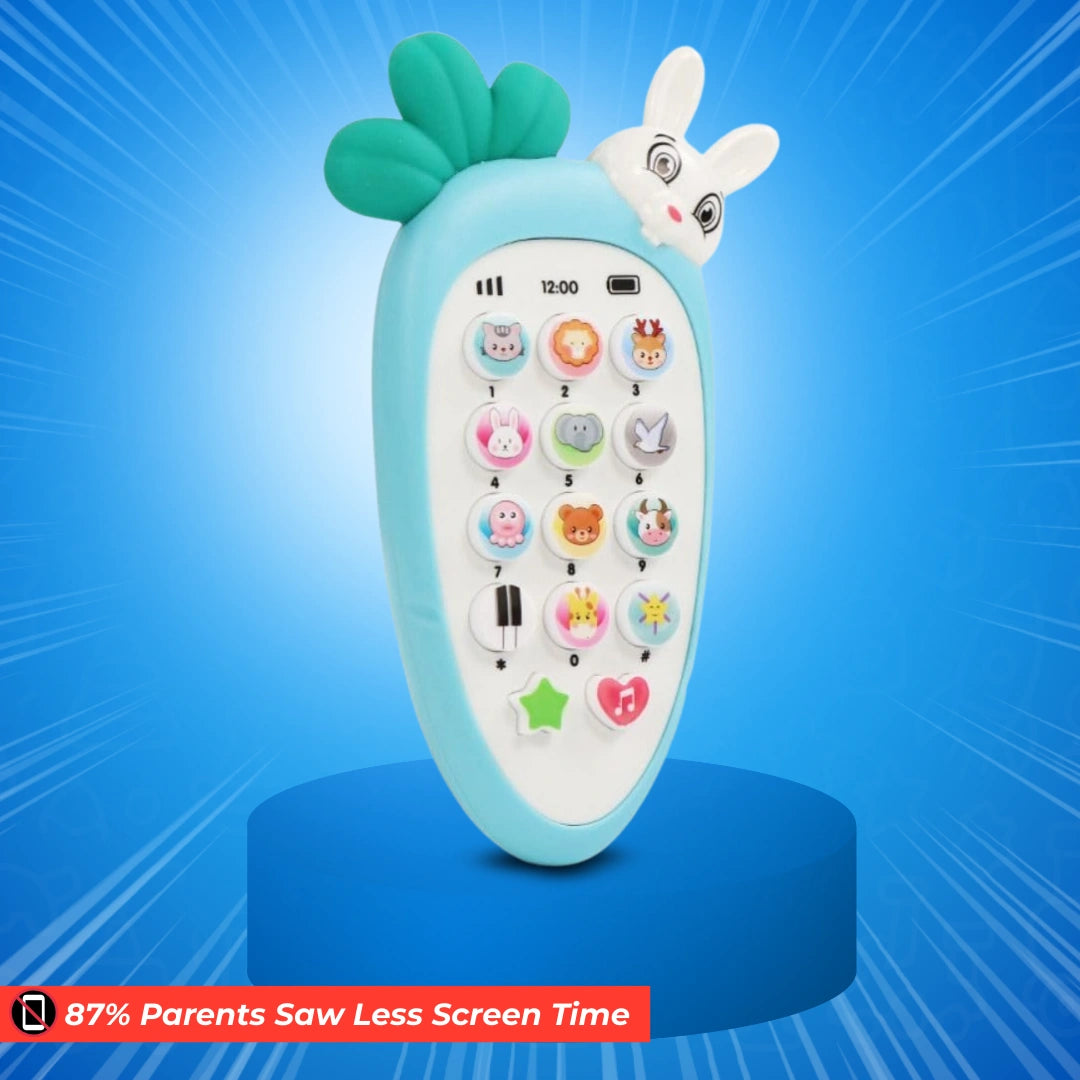 3-in-1 LEARNING BUNDLE : Interactive Kids Phone, Rabbit Kids Phone and Wishluck Tote Bag( Free )!