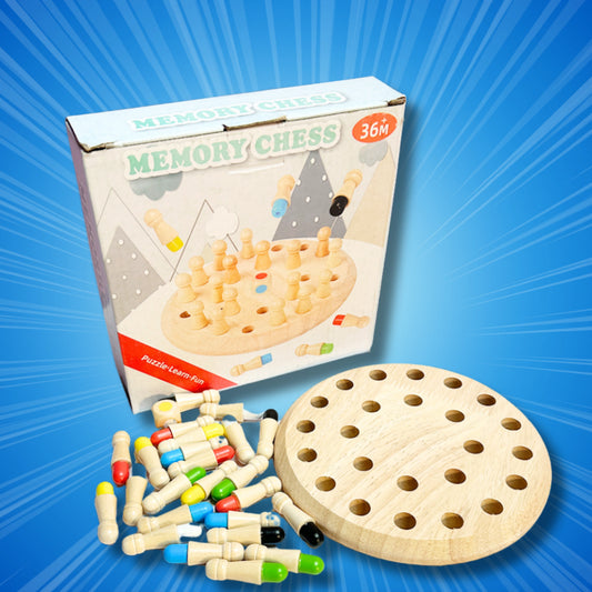 Wishluck's Wooden Memory Match Stick Chess