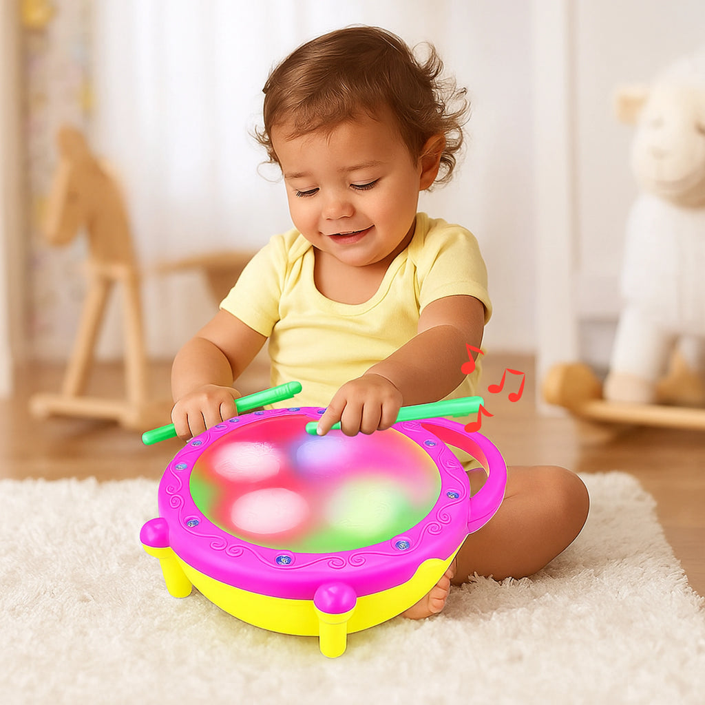 Flash Drum with Multicolor 3D Lights
