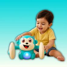 Tumbling Monkey Electric Musical Battery Operated Toys with Light and Music for Kids