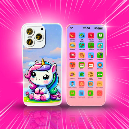 3-in-1 LEARNING BUNDLE : Interactive Kids Phone, Rabbit Kids Phone and Wishluck Tote Bag( Free )!