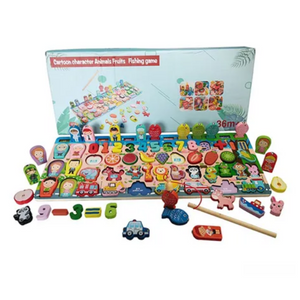 Fishing and Matching Board Game Set