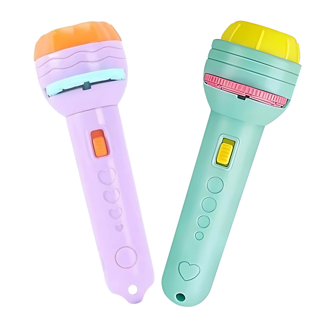 Mini projector flashlight torch for kids