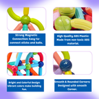 Creative Build Magnetic Sticks Blocks Set