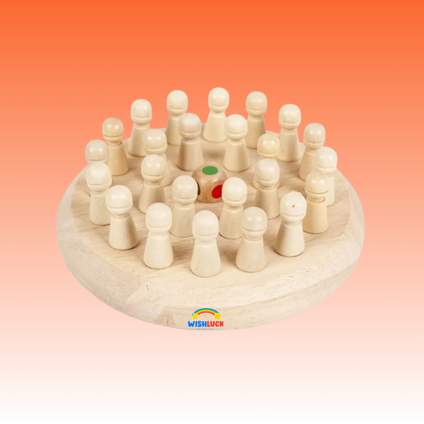 Brain Boost Wooden Memory Match Chess