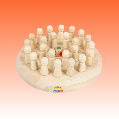 Brain Boost Wooden Memory Match Chess
