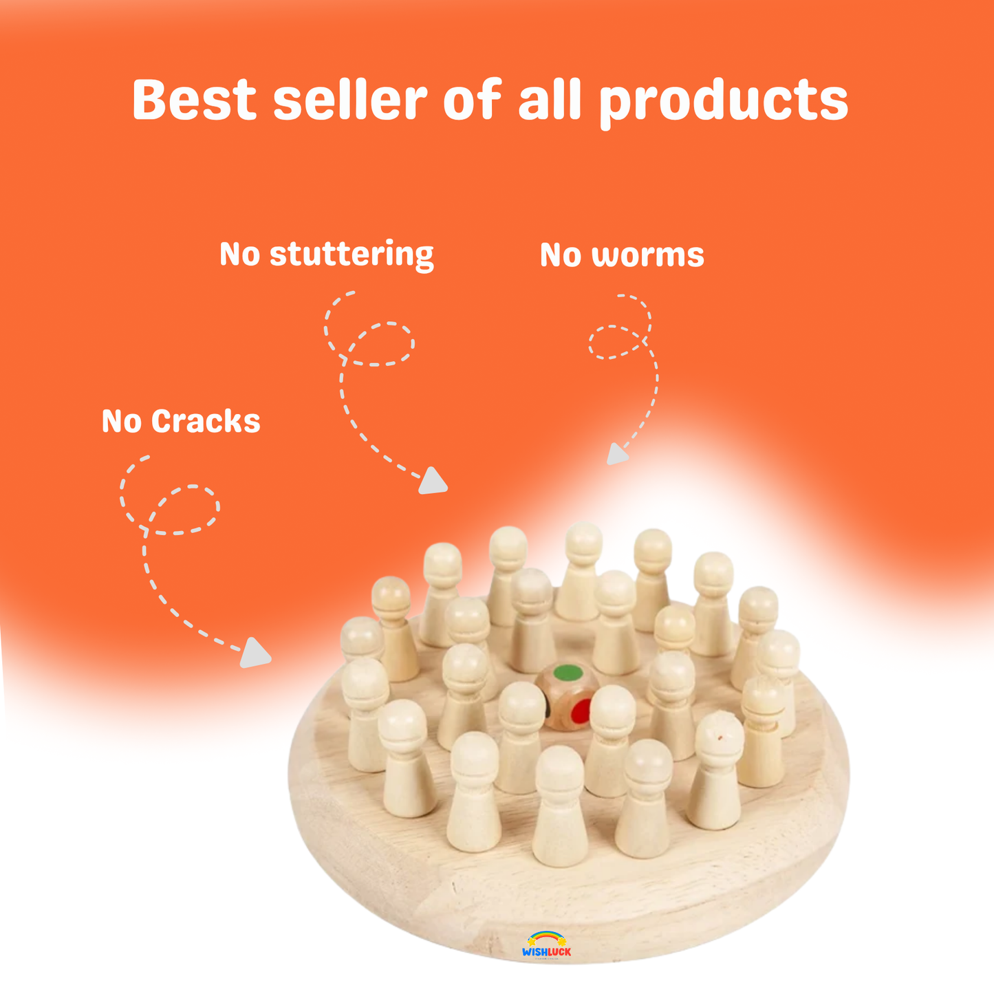 Brain Boost Wooden Memory Match Chess