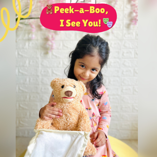 Wishluck's Interactive Peek-a-boo Bear