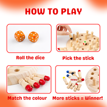 Brain Boost Wooden Memory Match Chess
