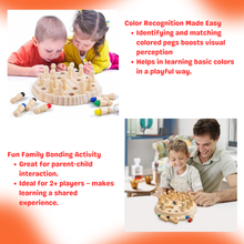 Brain Boost Wooden Memory Match Chess