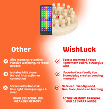 Brain Boost Wooden Memory Match Chess