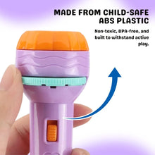 Mini projector flashlight torch for kids
