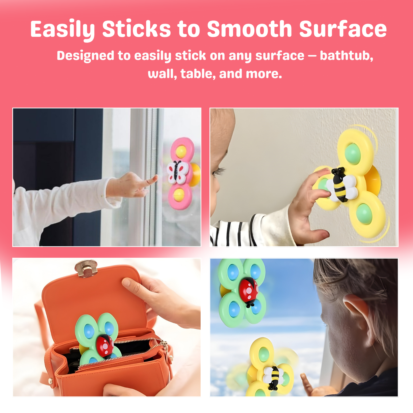 Suction Spinner Toys for Babies & Toddlers.