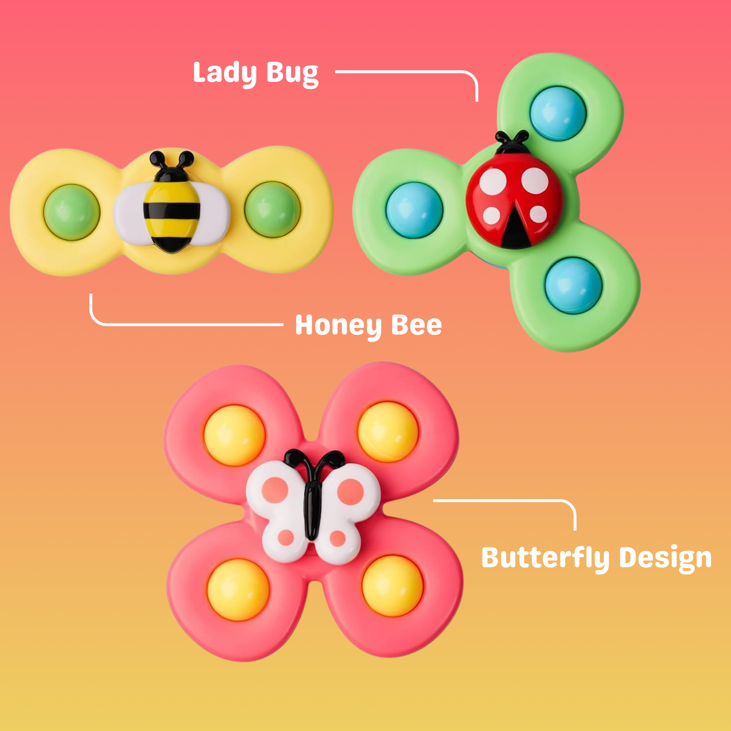 Suction Spinner Toys for Babies & Toddlers.