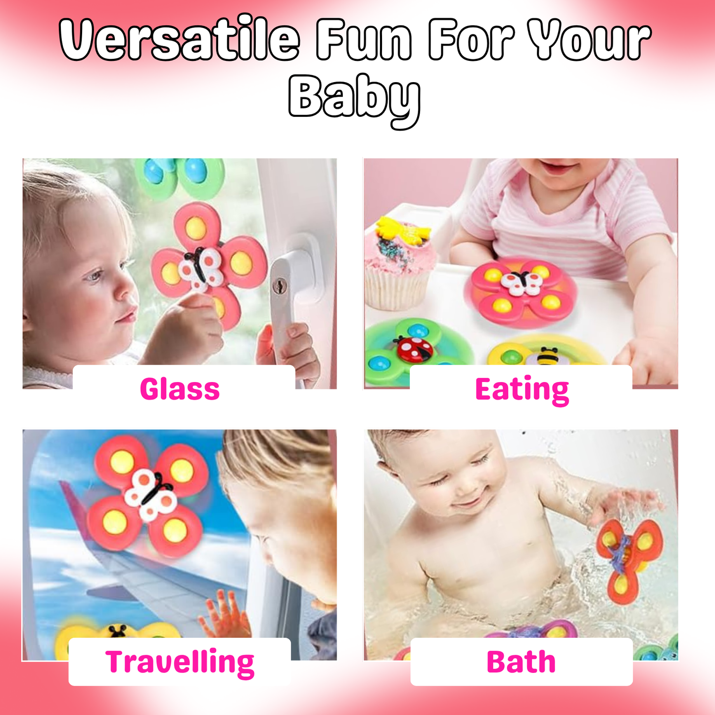 Suction Spinner Toys for Babies & Toddlers.