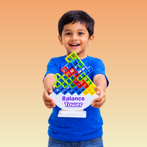 Skill Build Tower Balance Board Game