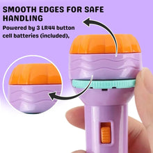 Mini projector flashlight torch for kids