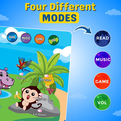 3-in-1 LEARNING BUNDLE : English Word Book + Learn & Play + Free Flashcard | Learning Gift Set for Kids | WishLuck
